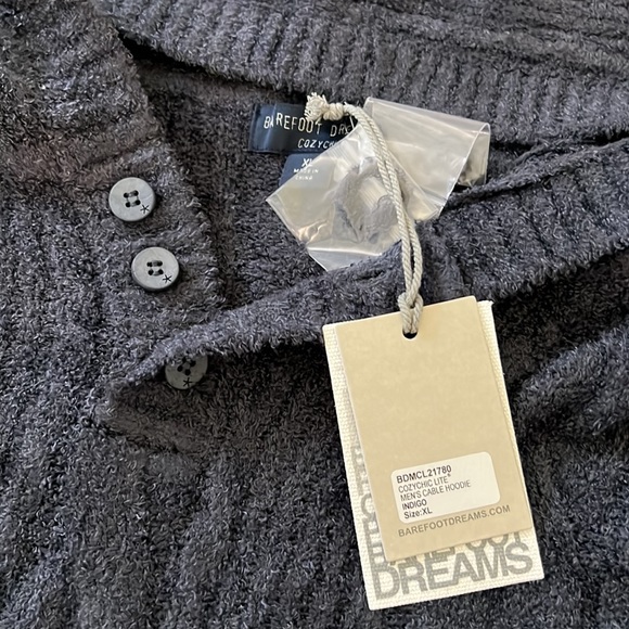 Barefoot Dreams Sweaters New Nwt Barefoot Dreams Mens Cozychic Lite